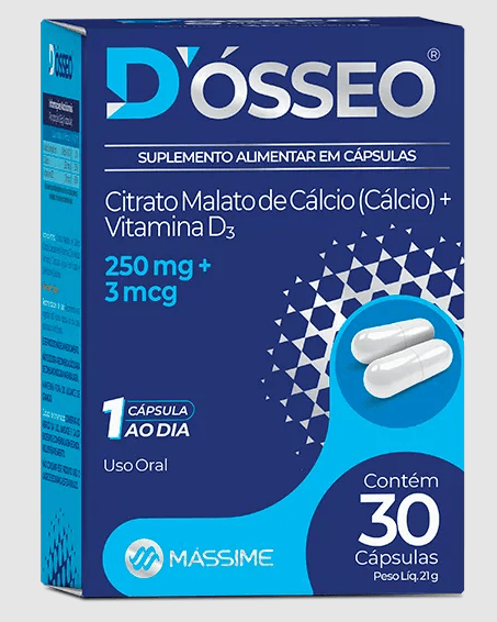 Dósseo com 30 Cápsulas - Massime