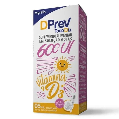 Dprev Todo Dia Gotas 600ui com 5ml - Myralis