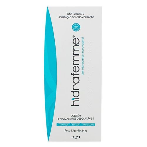 Hidrafemme Gel Hidratante Intravaginal Farmoquímica 24g + 8 Aplicadores