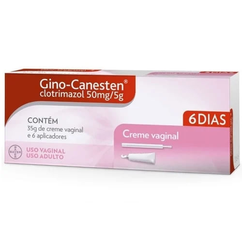 Gino-Canesten 50mg/5g Creme Vaginal Bayer 35g + 6 Aplicadores