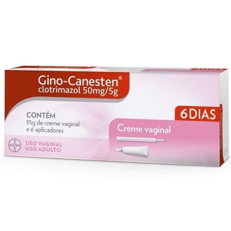 Gino-Canesten - 35g de creme de uso vaginal e 6 aplicadores