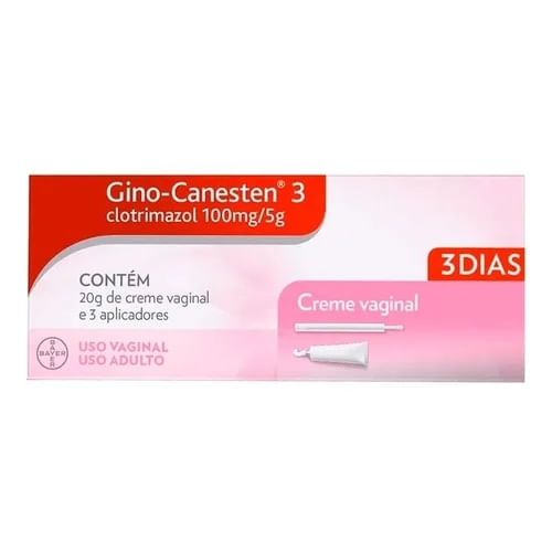 Gino-Canesten 100mg/5g Creme Vaginal Bayer 20g + 3 Aplicadores