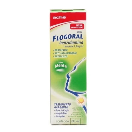 Flogoral Spray Sabor Menta com 30ml - Ache