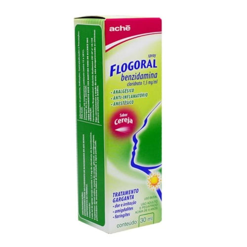 Flogoral Spray Sabor Cereja com 30ml - Ache