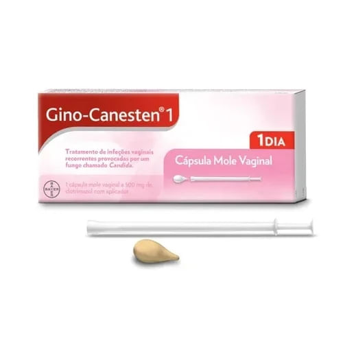 Gino Canesten 500mg Bayer 1 Comprimido + 1 Aplicador