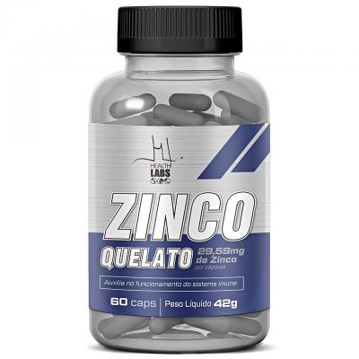 Zinco Quelato com 60 Cápsulas - Health Labs