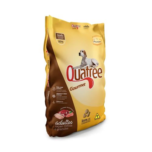 Ração Quatree Gourmet Adultos Raças Médias e Grandes - 10.1kg