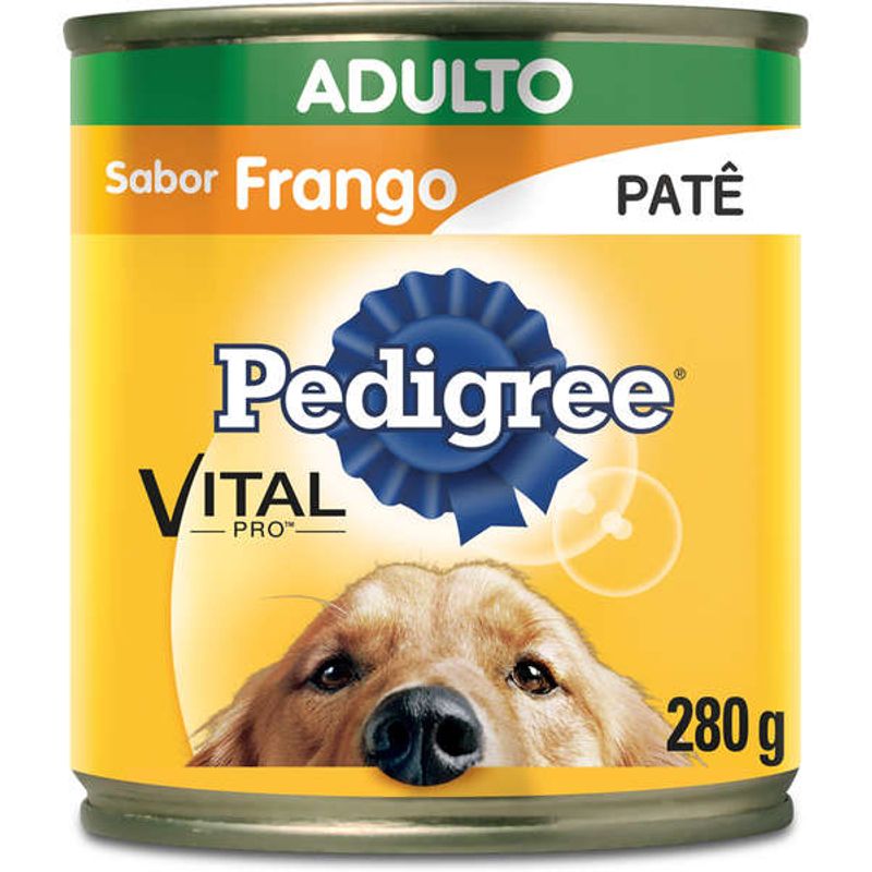Ração Pedigree Lata Adultos Frango - 280g
