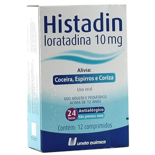 Histadin 10mg com 12 Comprimidos - União Química