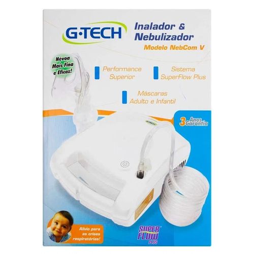 Inalador e Nebulizador G-tech Nebcom - Bivolt
