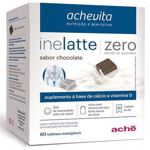 Inelatte Chocolate Zero - 60 Tabletes