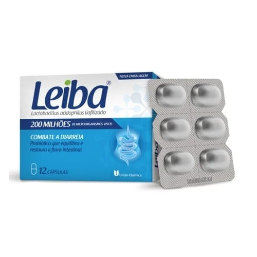 Leiba Probiótico 200mg Ache 12 Cápsulas