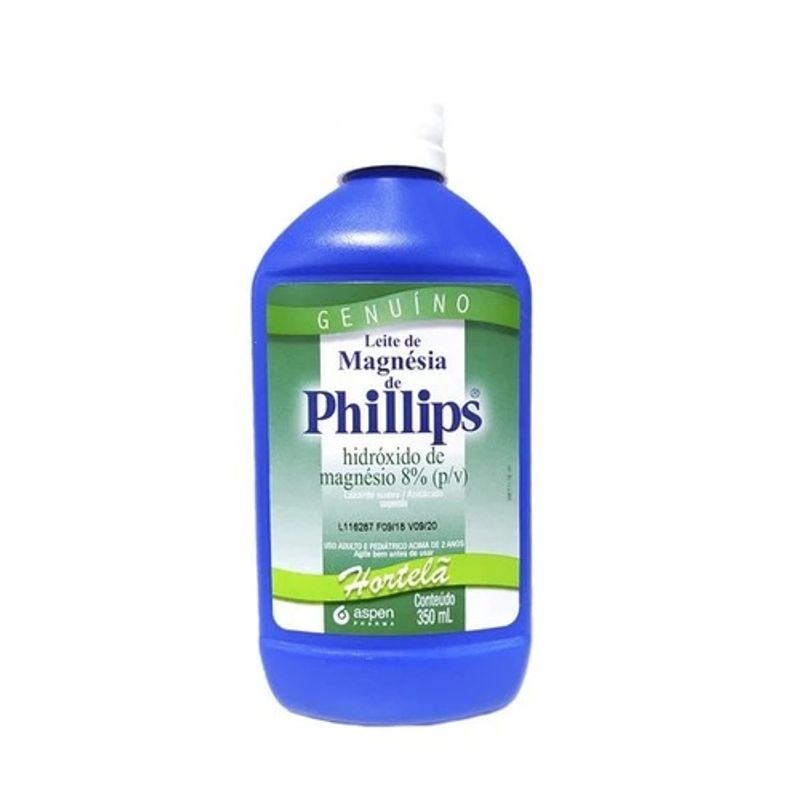 Leite de Magnésia de Phillips Sabor Hortelã - 350ml