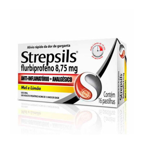 Strepsils 8,75mg Mel e Limão com 16 Pastilhas - Reckitt Benckiser