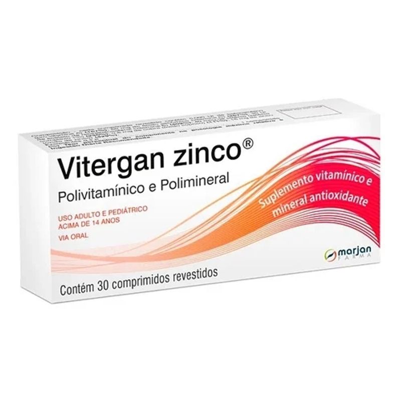 Vitergan Zinco - 30 comprimidos