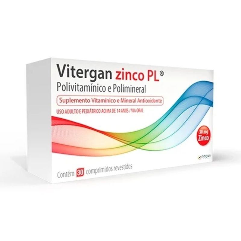 Vitergan Zinco Plus - 30 comprimidos