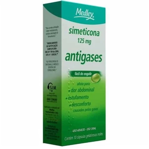 Simeticona 125mg 10 cápsulas - Medley Genérico