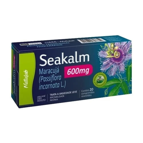 Seakalm 600mg com 20 Comprimidos - Natulab