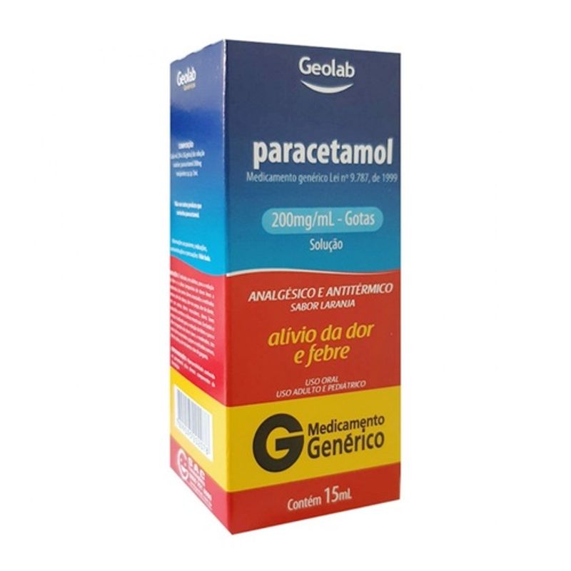 Paracetamol Gotas 15ml - Geolab