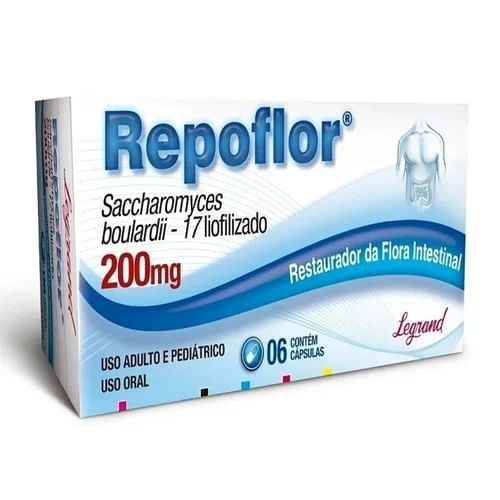 Repoflor 200mg - 6 cápsulas