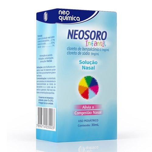 Neosoro Infantil Solução Nasal com 30ml - Neo Química