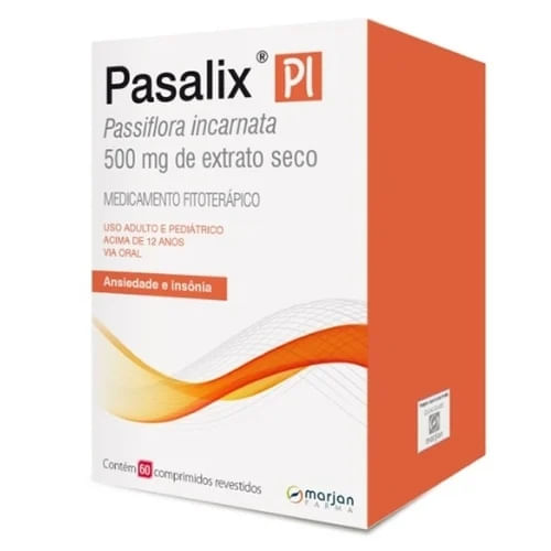 Pasalix PI 500mg com 60 Comprimidos - Marjan