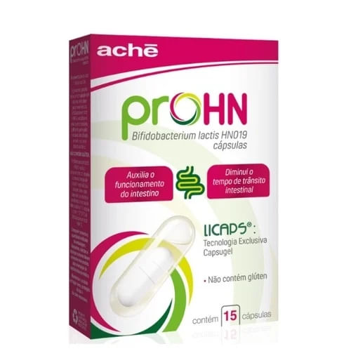ProHN 10^9 UFC Probiótico Aché 15 Cápsulas