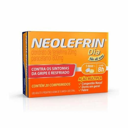 Neolefrin Dia Neo Química 20 Comprimidos