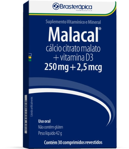Malacal Brasterapica Suplemento Vitamínico 30 Comprimidos