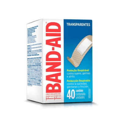 Band Aid Curativo Transparente - 40 Unidades