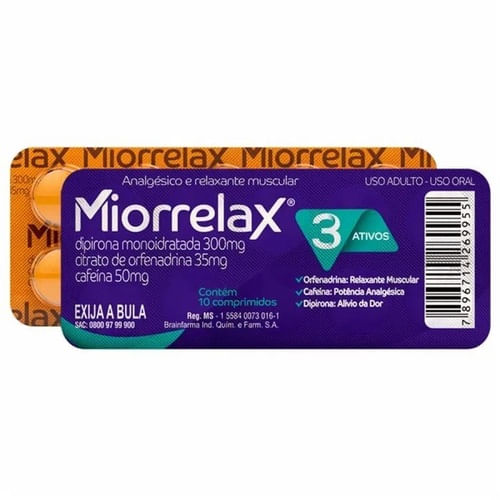 Miorrelax Neo Química 10 Comprimidos
