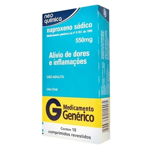 Naproxeno 550mg com 10 Comprimidos - Neo Química Genérico