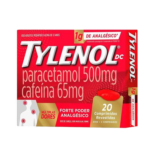 Tylenol 750mg com 10 Comprimidos - JJ