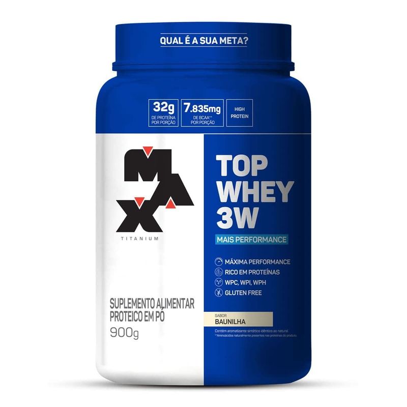 Top Whey 3W Baunilha - 900g