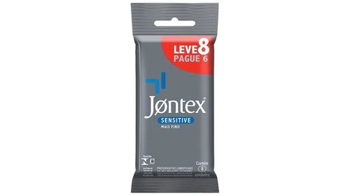 Preservativo Jontex Sensitive - Leve 8 Pague 7