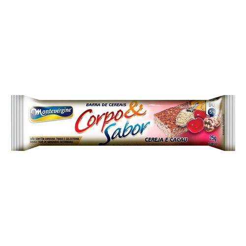 Barra de Cereal Corpo e Sabor 25g - Cereja