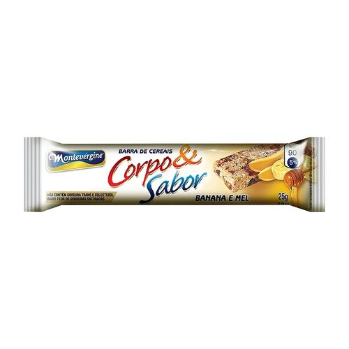 Barra de Cereal Corpo e Sabor 3 Unidades - Banana e Mel