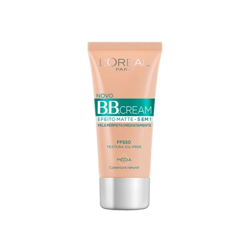 Base BB Cream Matte Média 5 em 1 FPS50 - 30ml