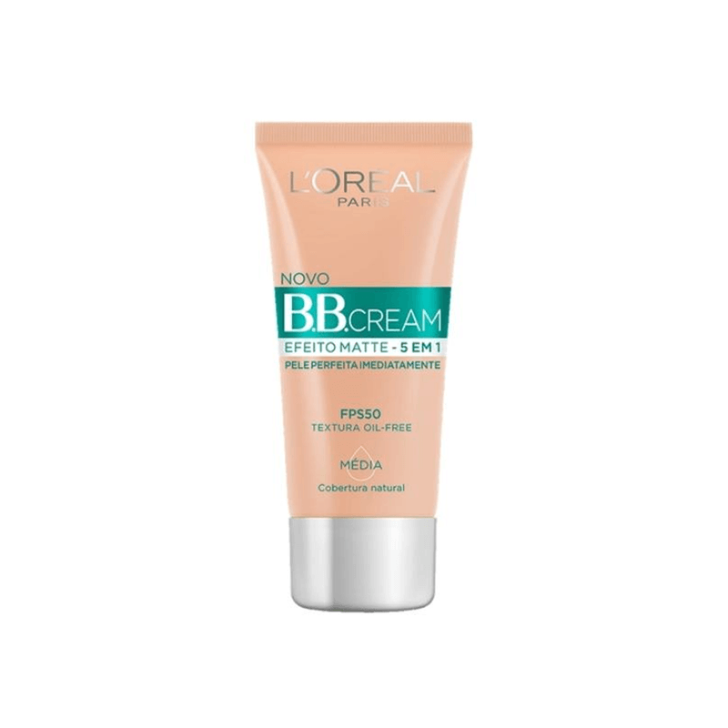 Base BB Cream Matte Média 5 em 1 FPS50 - 30ml