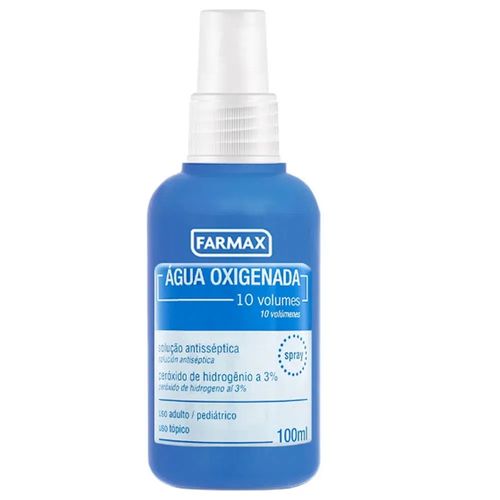 Água Oxigenada Spray Antisséptica Farmax 10 Volumes - 100ml