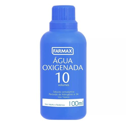 Água Oxigenada Antisséptica 10 Volumes Farmax - 100ml