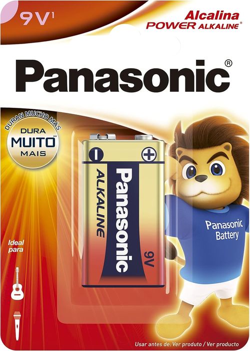 Bateria Panasonic Alcalina - 9V