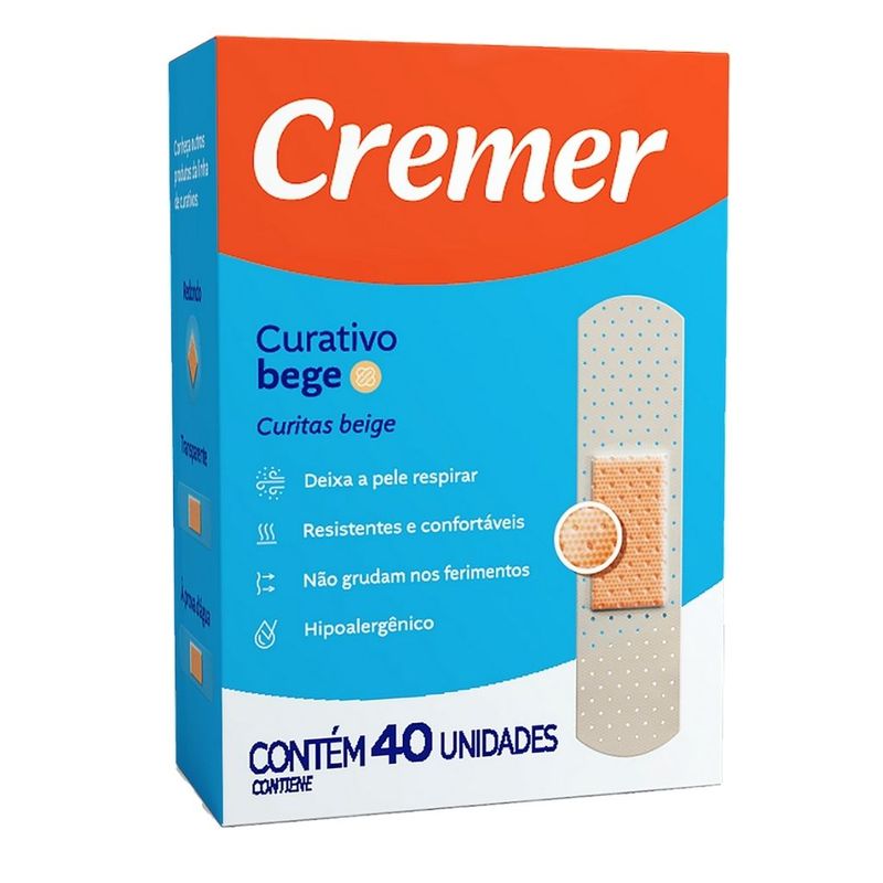 Curativo Cremer Bege - 40 Unidades