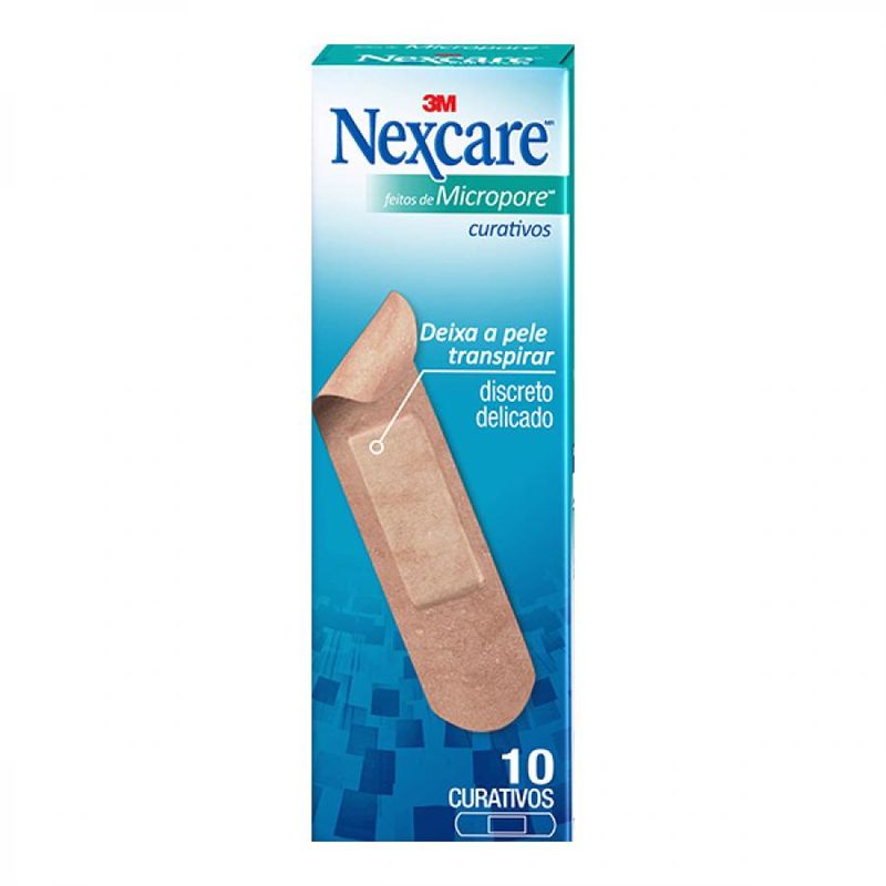 Curativo Nexcare Micropore - 10 Unidades
