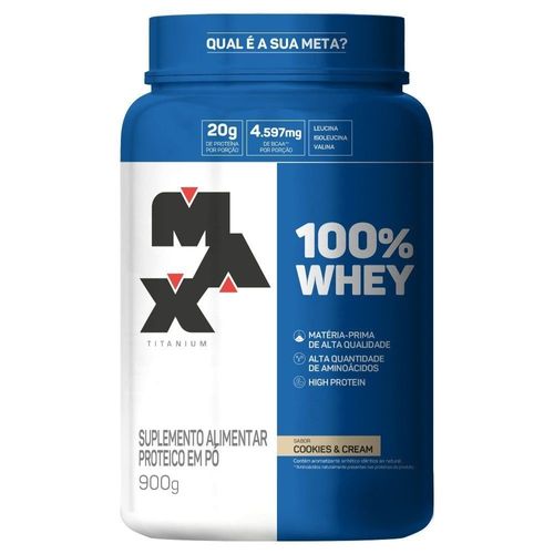 Whey Protein 100% Sabor Cookies e Cream - 900g