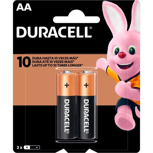 Pilha Duracell Alcalina com 2 unidades -  Pequeno