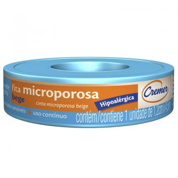 Fita Microporosa Cremer 1,2 cm X 4,5 m - Cor Bege