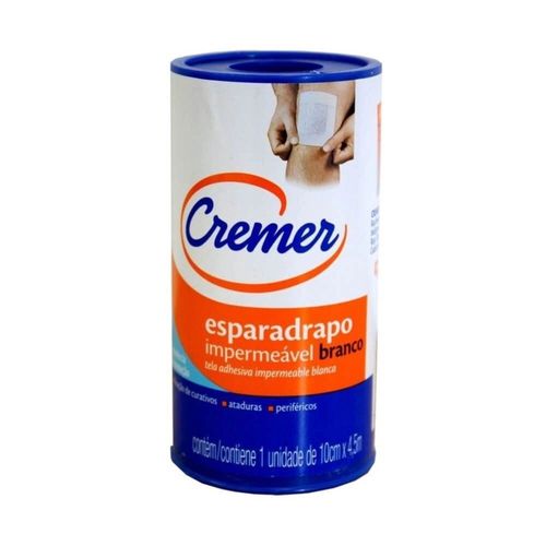 Esparadrapo Cremer 10 cm x 4,5 m - Cor Branco