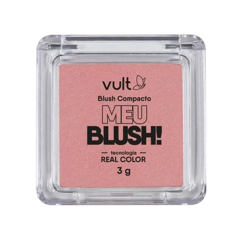 Blush Compacto Rosa Perolado Vult - 3g