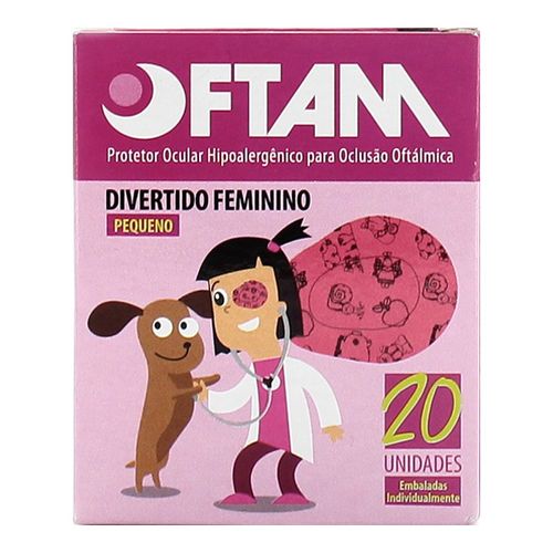 Protetor Ocular Feminino com 20 Unidades - Divertido